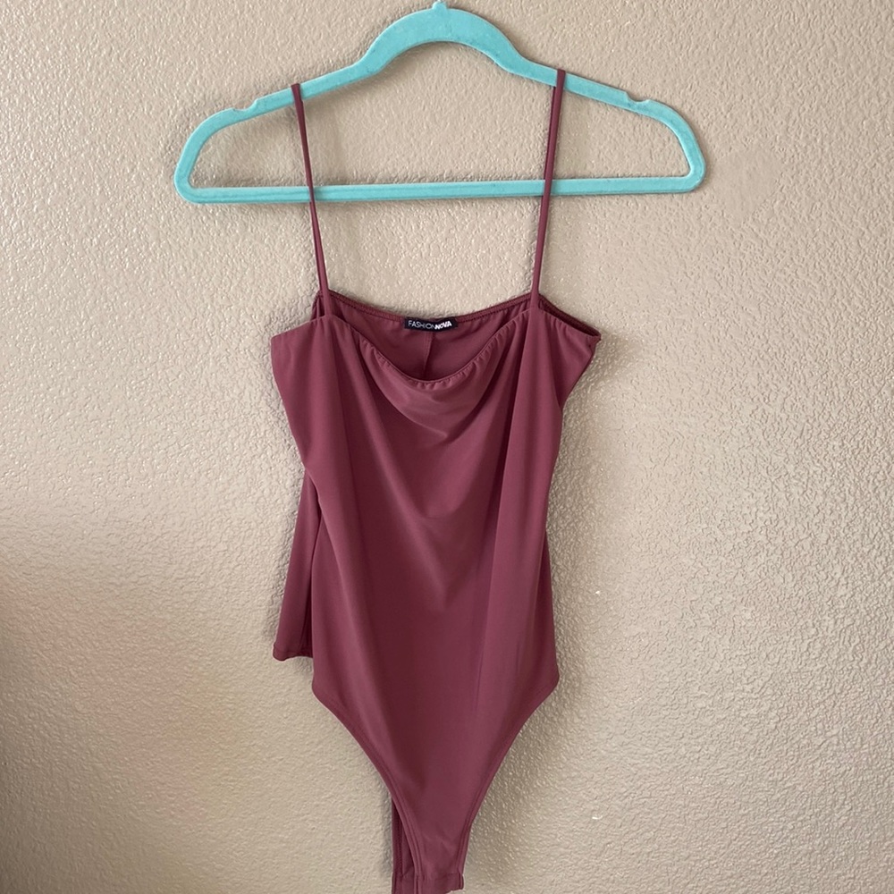 Mauve Spaghetti Strap Bodysuit